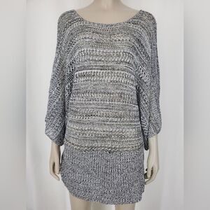 NWOT Lane Bryant Silver Silver "crochet" cover up
